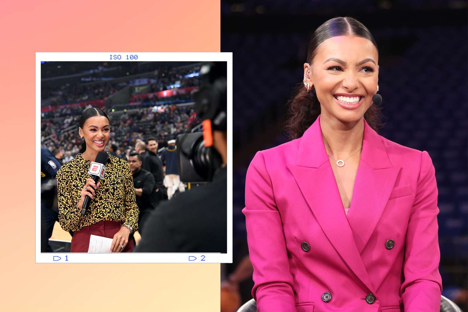 ESPN 主持人 Malika Andrews 在 NBA 賽季期間不停地旅行